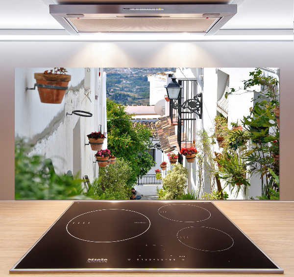 Kitchen splashback Charming street