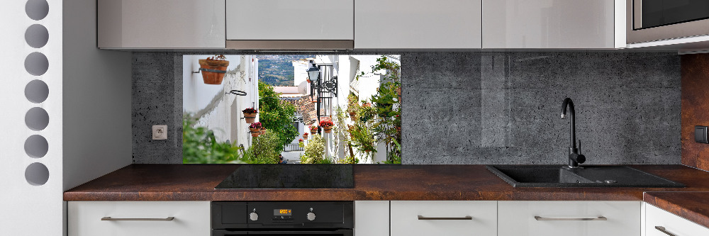 Kitchen splashback Charming street