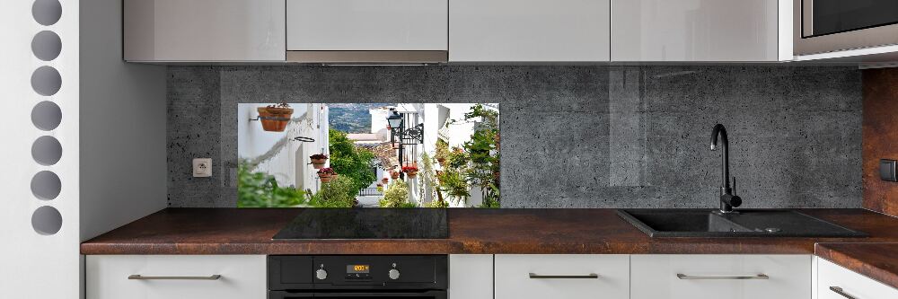 Kitchen splashback Charming street