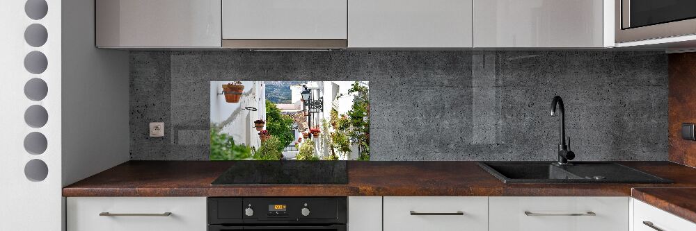 Kitchen splashback Charming street