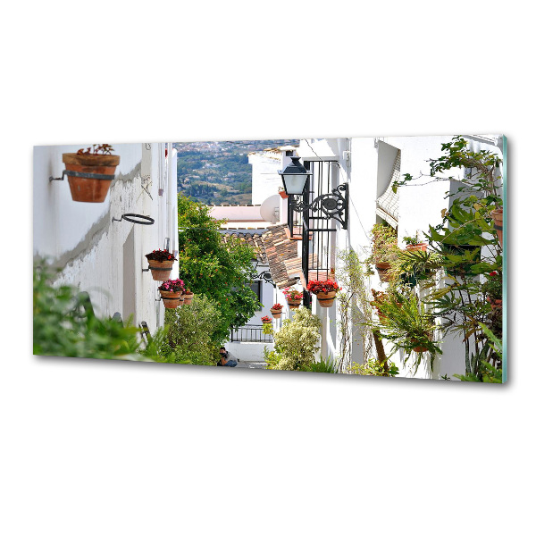 Kitchen splashback Charming street