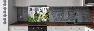 Kitchen splashback Charming street