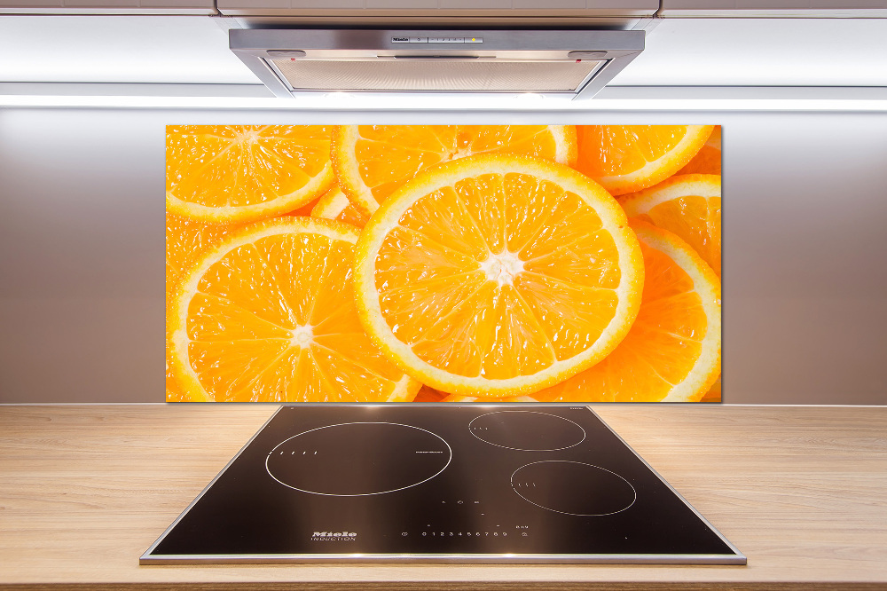 Cooker splashback Slices of orange