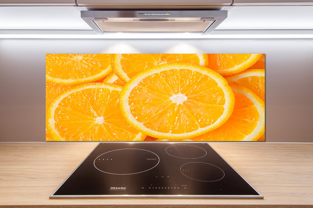 Cooker splashback Slices of orange