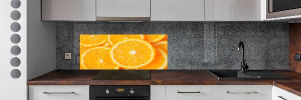 Cooker splashback Slices of orange