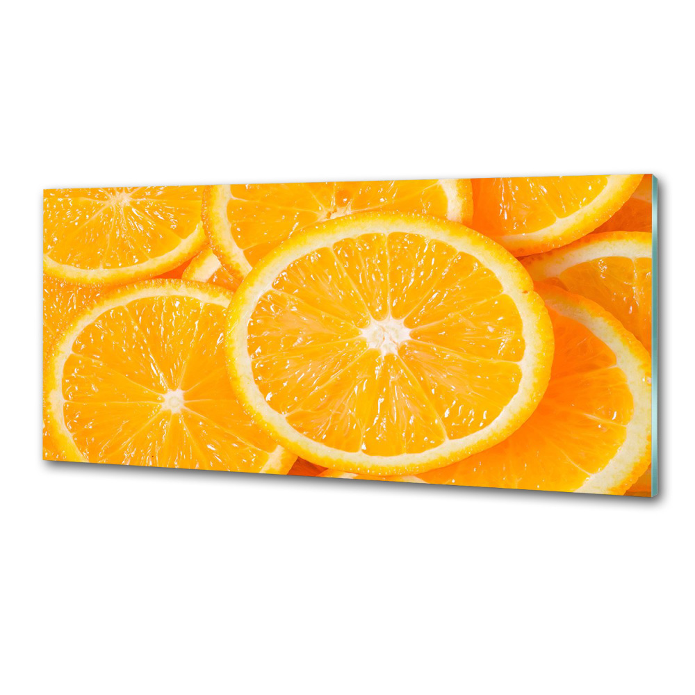 Cooker splashback Slices of orange