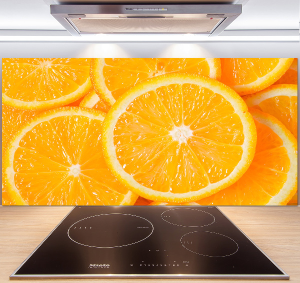 Cooker splashback Slices of orange