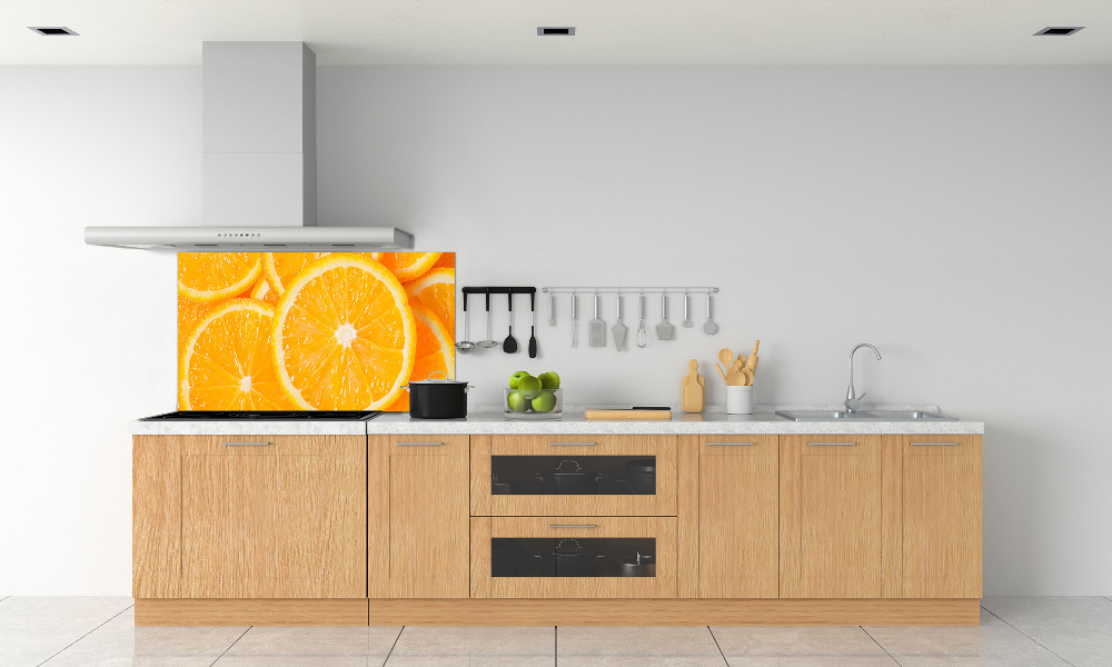 Cooker splashback Slices of orange