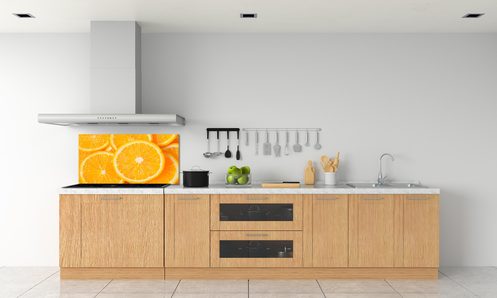 Cooker splashback Slices of orange