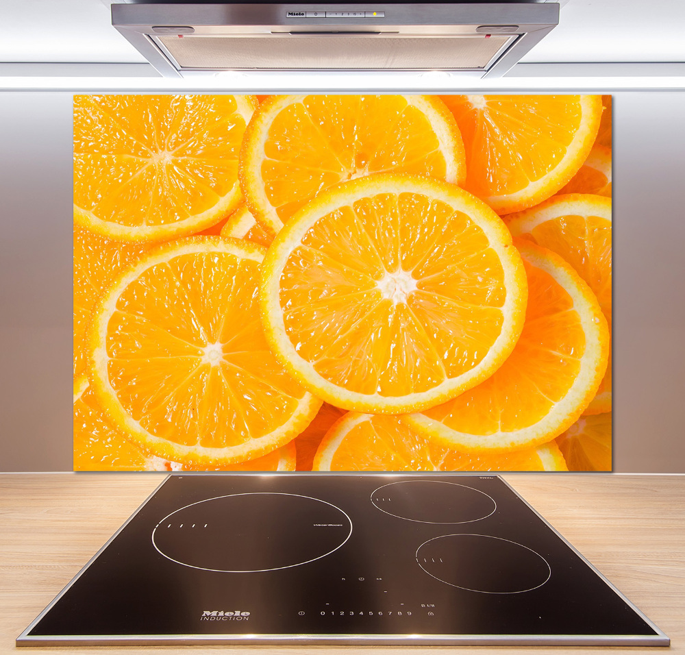 Cooker splashback Slices of orange