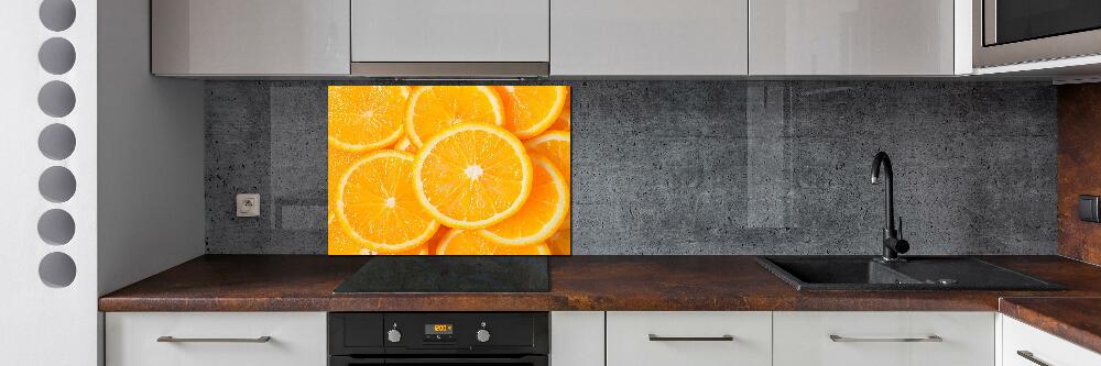 Cooker splashback Slices of orange