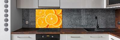 Cooker splashback Slices of orange