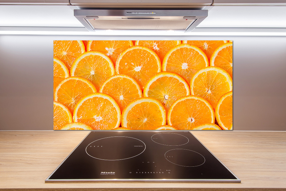 Cooker splashback Slices of orange