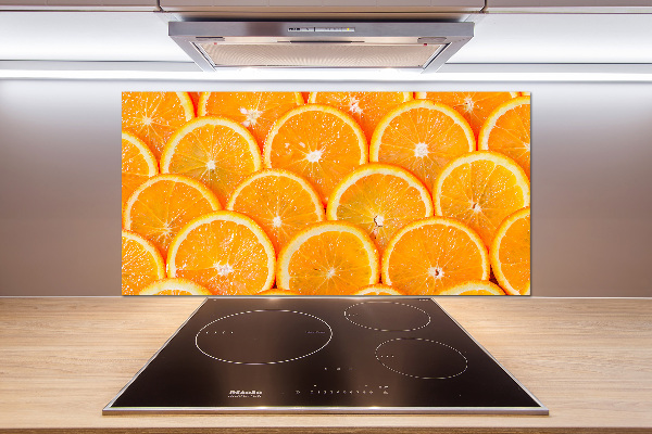 Cooker splashback Slices of orange