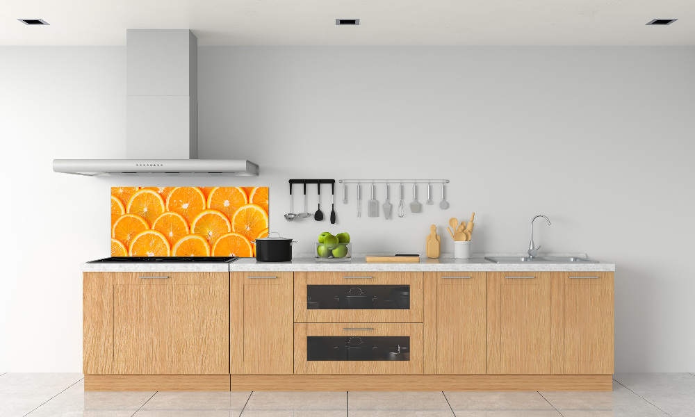 Cooker splashback Slices of orange