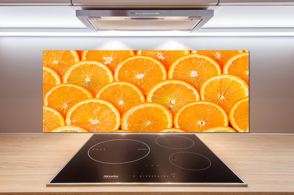 Cooker splashback Slices of orange