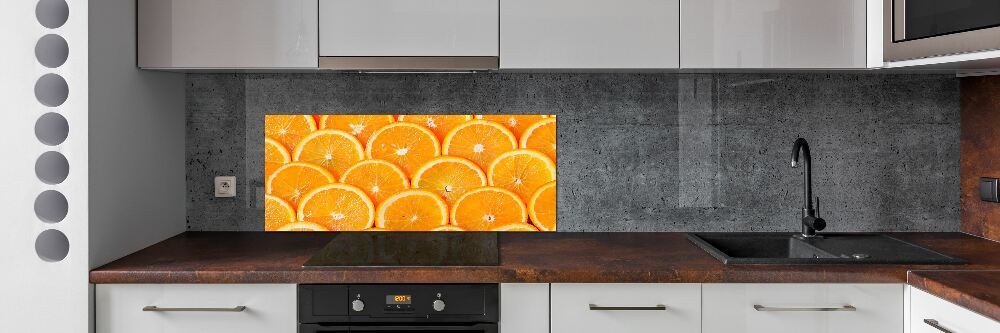 Cooker splashback Slices of orange