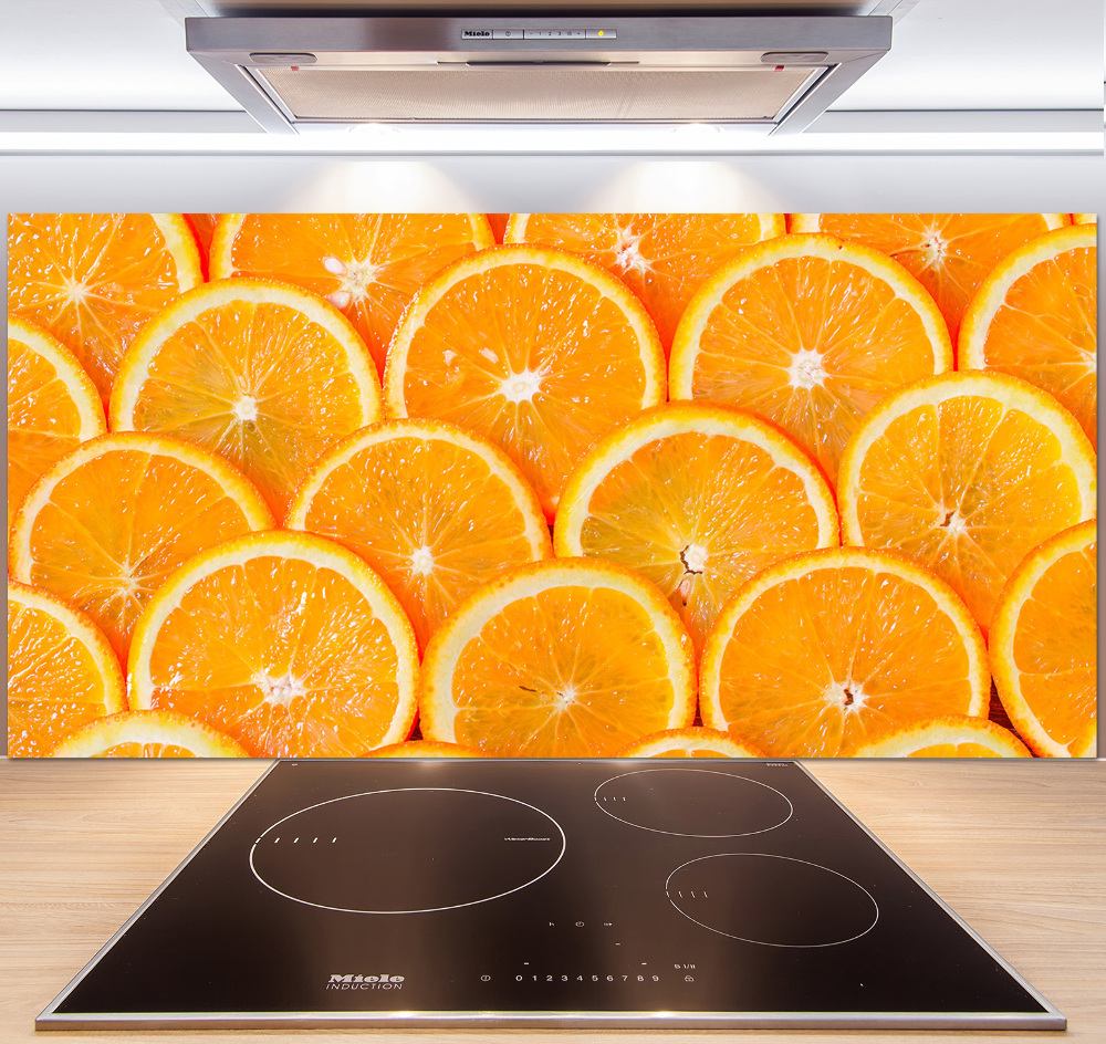 Cooker splashback Slices of orange