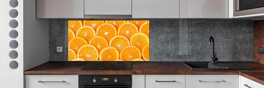 Cooker splashback Slices of orange