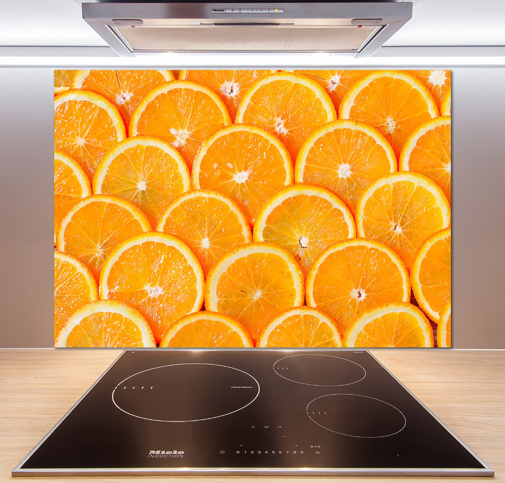 Cooker splashback Slices of orange