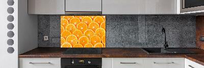 Cooker splashback Slices of orange