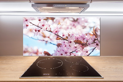 Kitchen wall panels Cherry blossoms