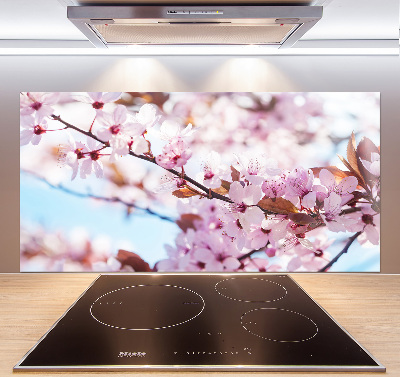 Kitchen wall panels Cherry blossoms