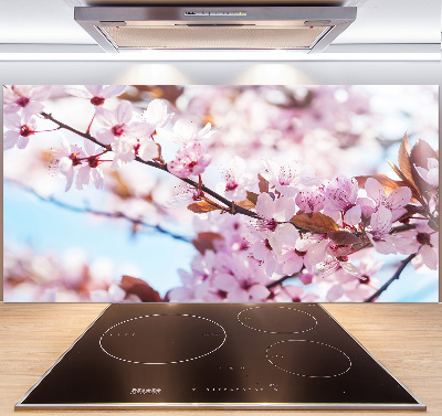 Kitchen wall panels Cherry blossoms