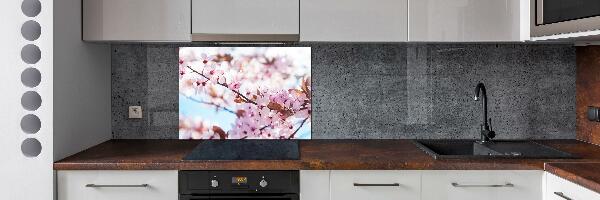 Kitchen wall panels Cherry blossoms