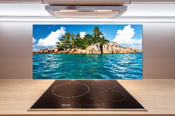 Kitchen splashback Tropical island