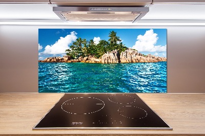 Kitchen splashback Tropical island