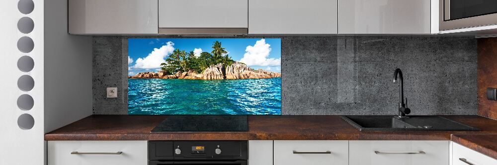 Kitchen splashback Tropical island