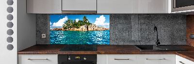 Kitchen splashback Tropical island