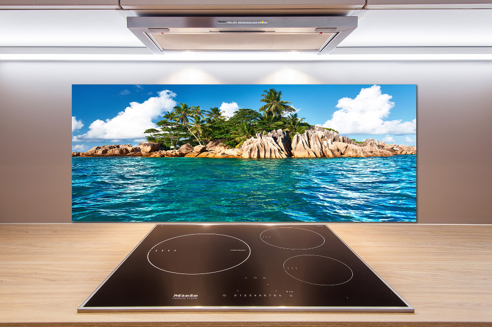 Kitchen splashback Tropical island