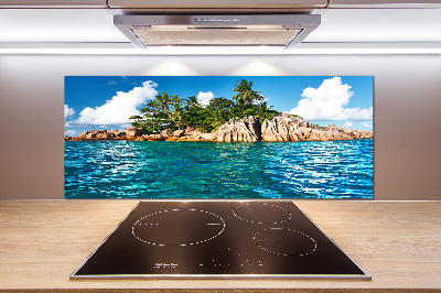 Kitchen splashback Tropical island