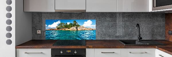 Kitchen splashback Tropical island