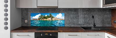 Kitchen splashback Tropical island