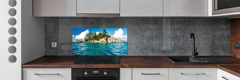 Kitchen splashback Tropical island