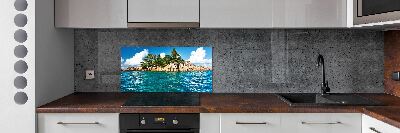 Kitchen splashback Tropical island