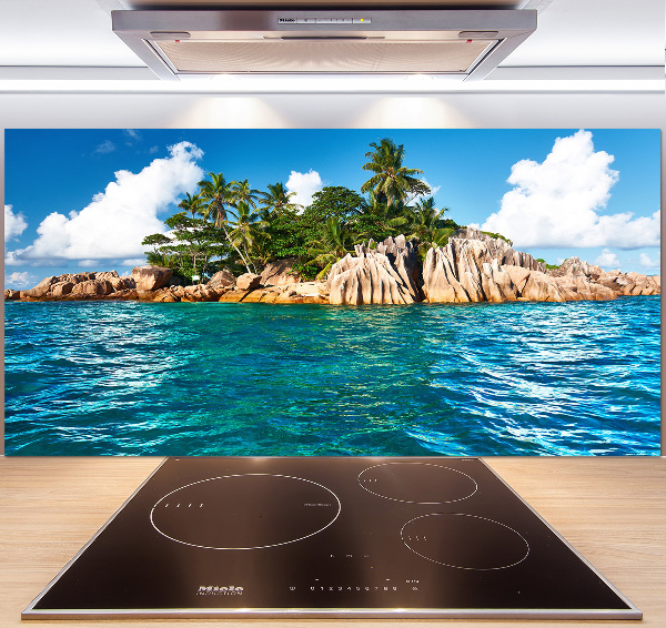 Kitchen splashback Tropical island