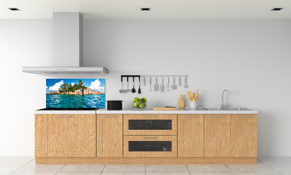 Kitchen splashback Tropical island