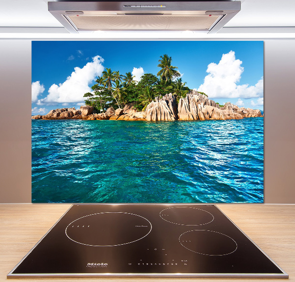 Kitchen splashback Tropical island