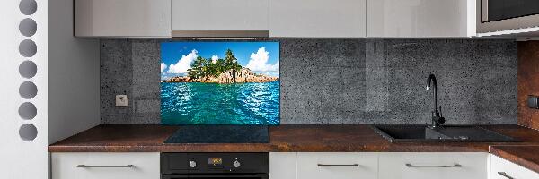 Kitchen splashback Tropical island