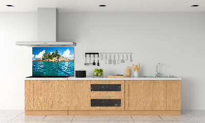 Kitchen splashback Tropical island