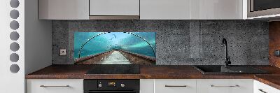 Kitchen wall panels Aquarium tunnel