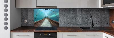 Kitchen wall panels Aquarium tunnel