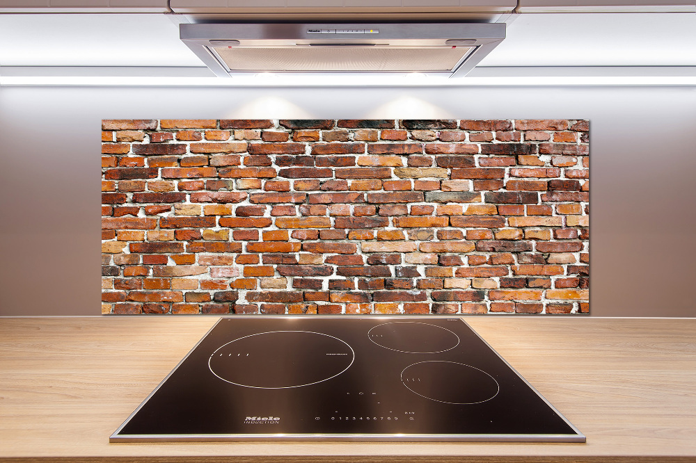 Kitchen splashback Brick wall