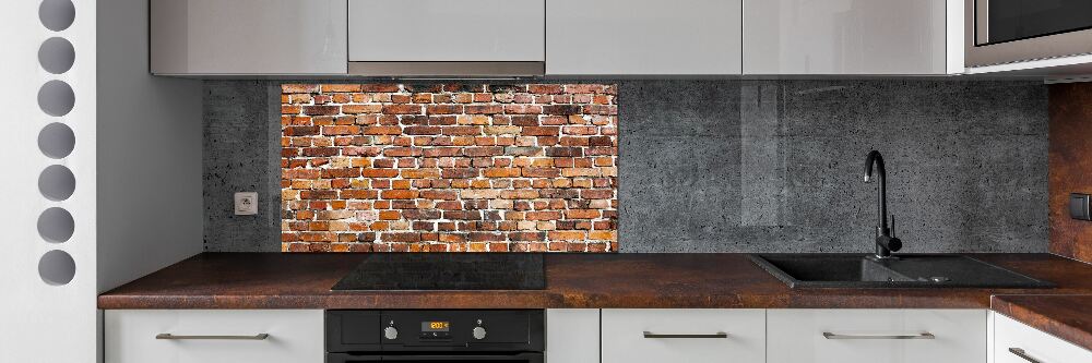 Kitchen splashback Brick wall