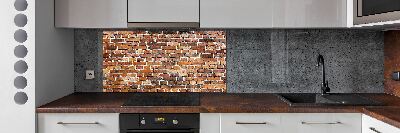 Kitchen splashback Brick wall