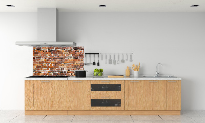 Kitchen splashback Brick wall